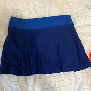 Blue Nike tennis skirt
